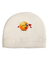 Kissy Face Emoji Girl Child Fleece Beanie Cap Hat-Beanie-TooLoud-White-One-Size-Fits-Most-Davson Sales