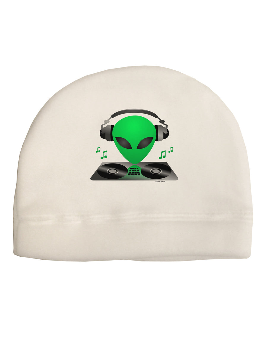 Alien DJ Child Fleece Beanie Cap Hat-Beanie-TooLoud-White-One-Size-Fits-Most-Davson Sales
