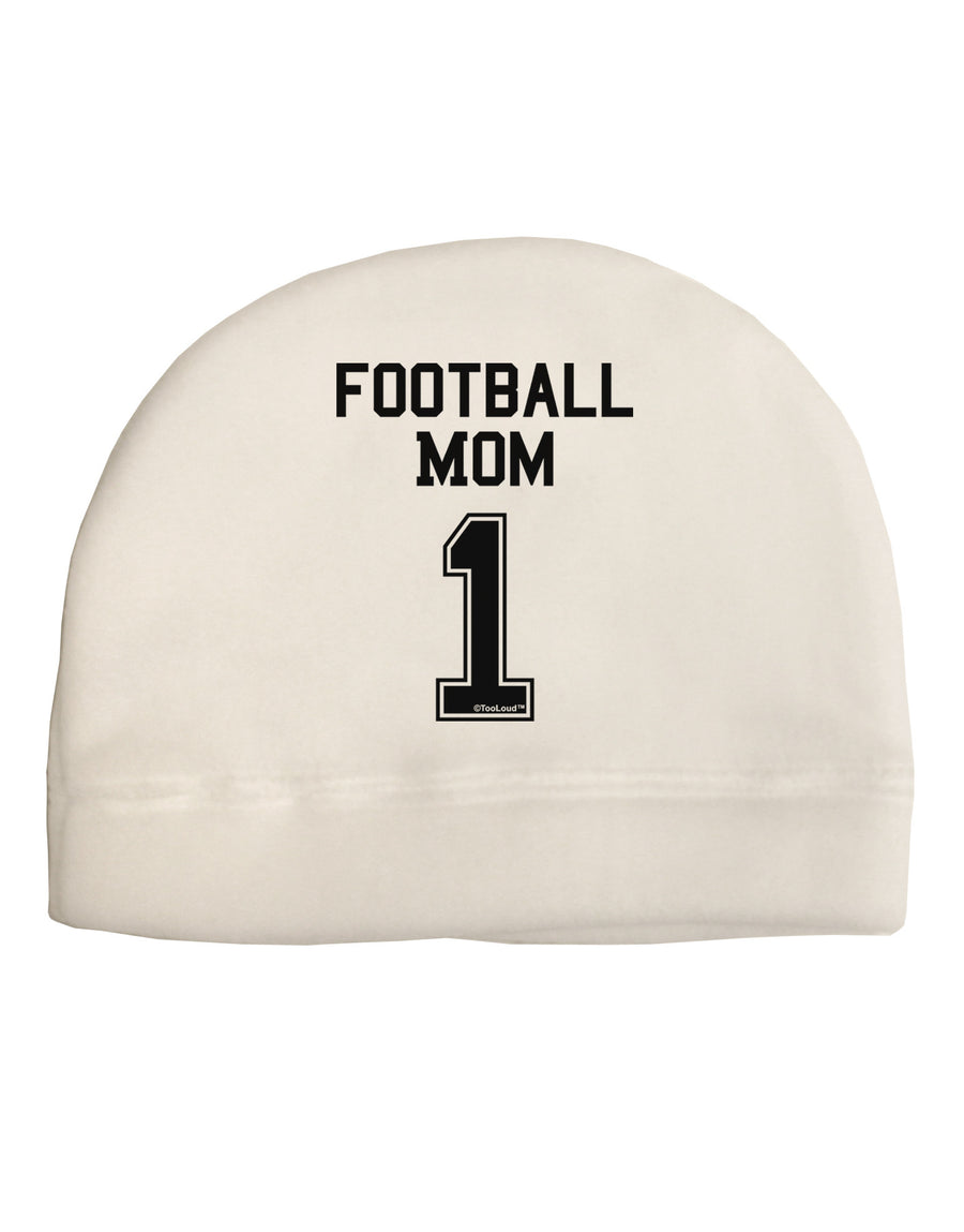 Football Mom Jersey Adult Fleece Beanie Cap Hat-Beanie-TooLoud-White-One-Size-Fits-Most-Davson Sales