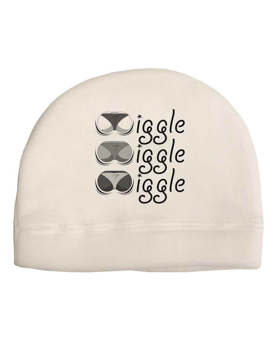 Wiggle Wiggle Wiggle - Twerk Adult Fleece Beanie Cap Hat-Beanie-TooLoud-White-One-Size-Fits-Most-Davson Sales