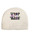 Drop The Bass - Drips Speaker Adult Fleece Beanie Cap Hat-Beanie-TooLoud-White-One-Size-Fits-Most-Davson Sales