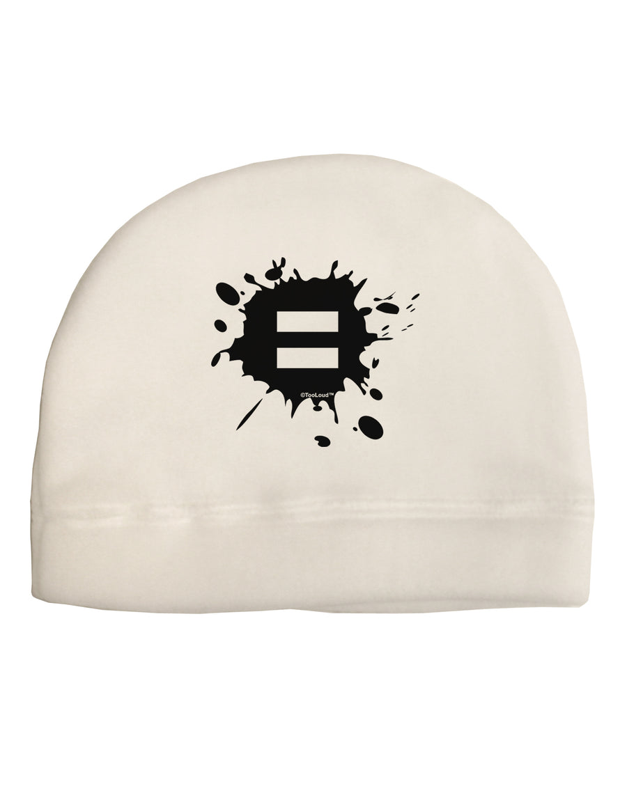 Equal Paint Splatter Child Fleece Beanie Cap Hat by TooLoud-Beanie-TooLoud-White-One-Size-Fits-Most-Davson Sales