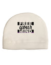 Free Your Mind Text Adult Fleece Beanie Cap Hat-Beanie-TooLoud-White-One-Size-Fits-Most-Davson Sales