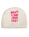 Hardcore Feminist - Pink Child Fleece Beanie Cap Hat-Beanie-TooLoud-White-One-Size-Fits-Most-Davson Sales