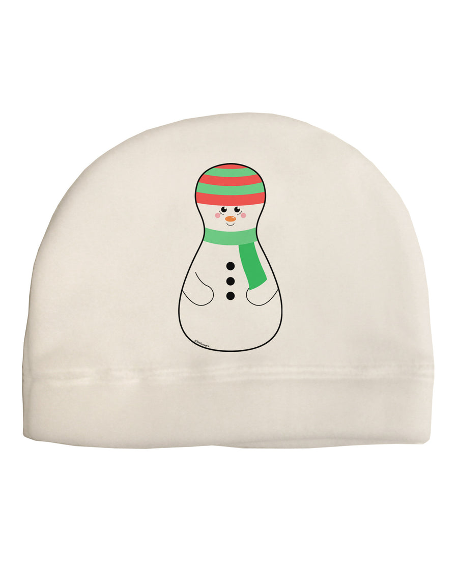 Cute Snowman Matryoshka Nesting Doll - Christmas Child Fleece Beanie Cap Hat-Beanie-TooLoud-White-One-Size-Fits-Most-Davson Sales