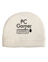 PC Gamer BnW Adult Fleece Beanie Cap Hat-Beanie-TooLoud-White-One-Size-Fits-Most-Davson Sales