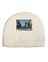 Mexico - Islands Cut-out Adult Fleece Beanie Cap Hat-Beanie-TooLoud-White-One-Size-Fits-Most-Davson Sales