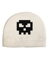 Retro 8-Bit Skull Child Fleece Beanie Cap Hat-Beanie-TooLoud-White-One-Size-Fits-Most-Davson Sales