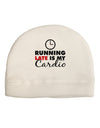 Running Late Is My Cardio Child Fleece Beanie Cap Hat-Beanie-TooLoud-White-One-Size-Fits-Most-Davson Sales