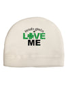 Irish Girls Love Me Adult Fleece Beanie Cap Hat-Beanie-TooLoud-White-One-Size-Fits-Most-Davson Sales