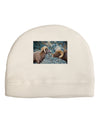 Two Bighorn Rams Adult Fleece Beanie Cap Hat-Beanie-TooLoud-White-One-Size-Fits-Most-Davson Sales