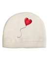 Cute Red Heart Balloon Adult Fleece Beanie Cap Hat-Beanie-TooLoud-White-One-Size-Fits-Most-Davson Sales