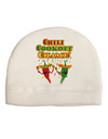 Chili Cookoff Champ! Chile Peppers Adult Fleece Beanie Cap Hat-Beanie-TooLoud-White-One-Size-Fits-Most-Davson Sales