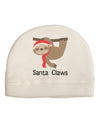 Cute Christmas Sloth - Santa Claws Child Fleece Beanie Cap Hat by TooLoud-Beanie-TooLoud-White-One-Size-Fits-Most-Davson Sales