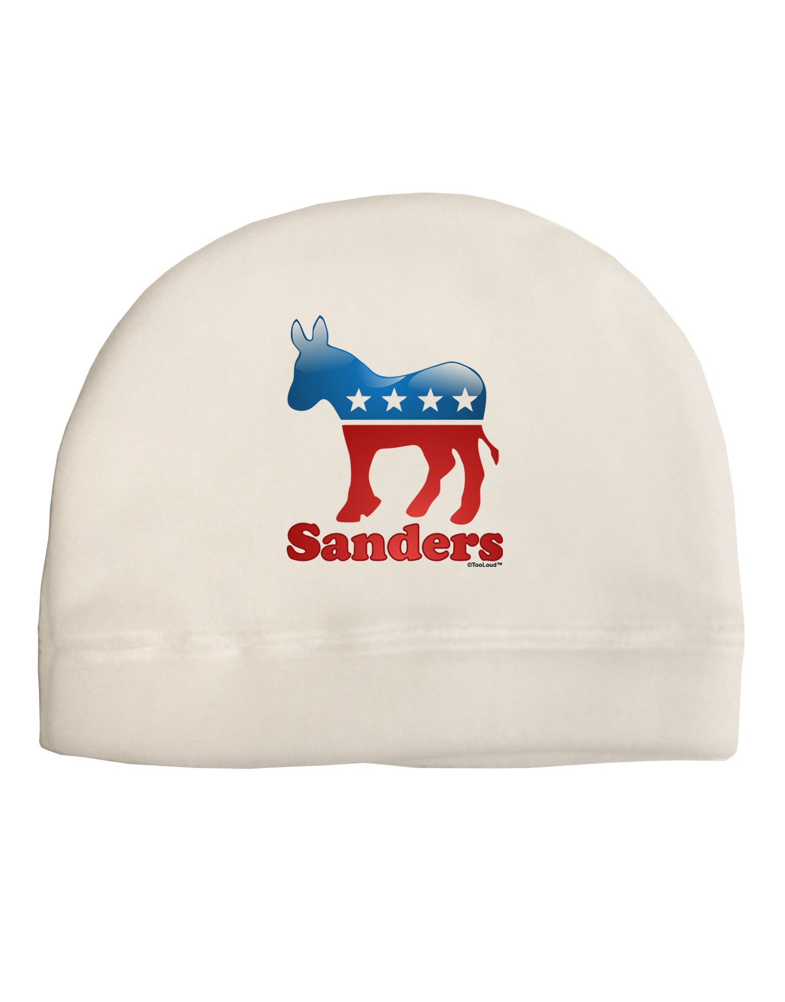 Sanders Bubble Symbol Adult Fleece Beanie Cap Hat-Beanie-TooLoud-White-One-Size-Fits-Most-Davson Sales