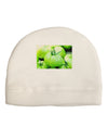 Watercolor Green Tomatoes Adult Fleece Beanie Cap Hat-Beanie-TooLoud-White-One-Size-Fits-Most-Davson Sales