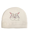 Cute Snowwoman Couple Adult Fleece Beanie Cap Hat by TooLoud-Beanie-TooLoud-White-One-Size-Fits-Most-Davson Sales