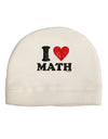 I Heart Math Distressed Child Fleece Beanie Cap Hat by TooLoud-Beanie-TooLoud-White-One-Size-Fits-Most-Davson Sales