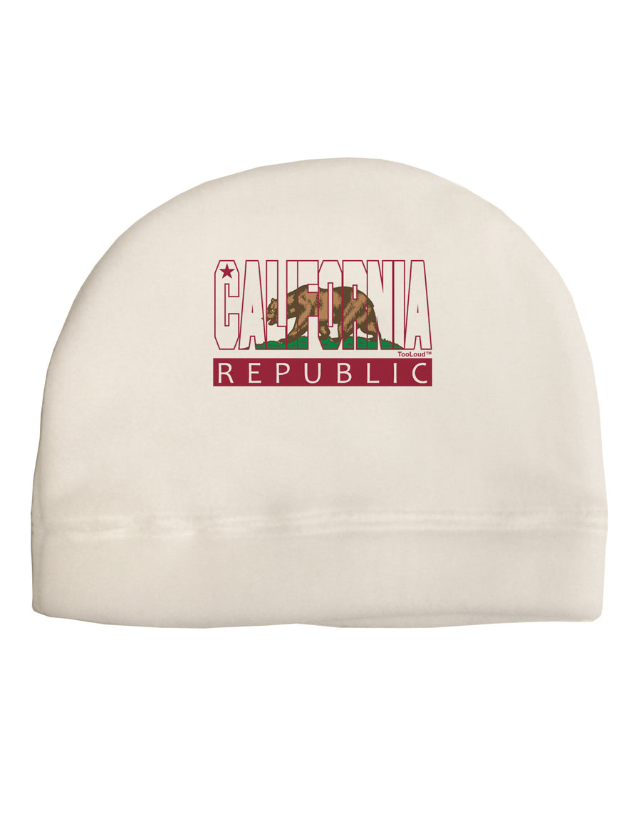 California Design #1 Adult Fleece Beanie Cap Hat by TooLoud-Beanie-TooLoud-White-One-Size-Fits-Most-Davson Sales