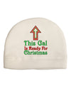 This Gal Is Ready For Christmas Adult Fleece Beanie Cap Hat-Beanie-TooLoud-White-One-Size-Fits-Most-Davson Sales