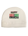 Happy Kwanzaa Candles Adult Fleece Beanie Cap Hat-Beanie-TooLoud-White-One-Size-Fits-Most-Davson Sales