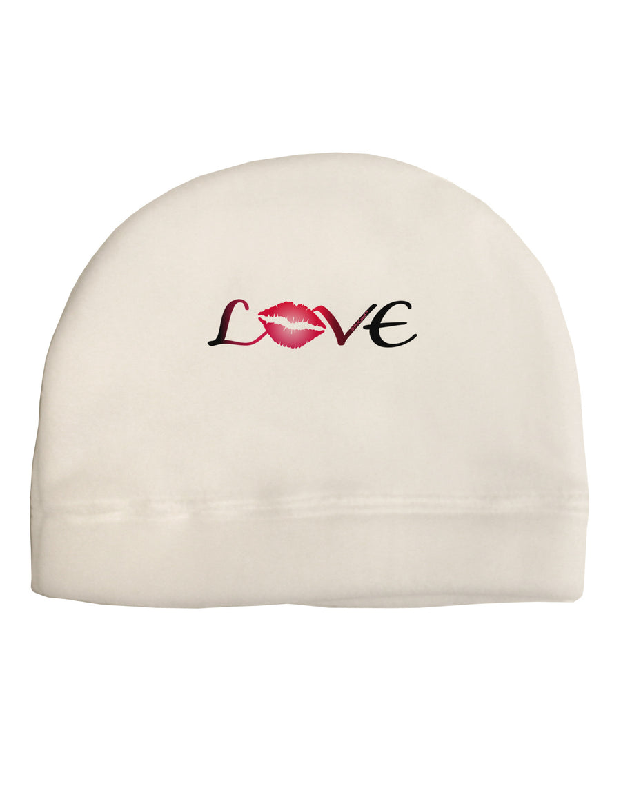 Love Kiss Child Fleece Beanie Cap Hat-Beanie-TooLoud-White-One-Size-Fits-Most-Davson Sales