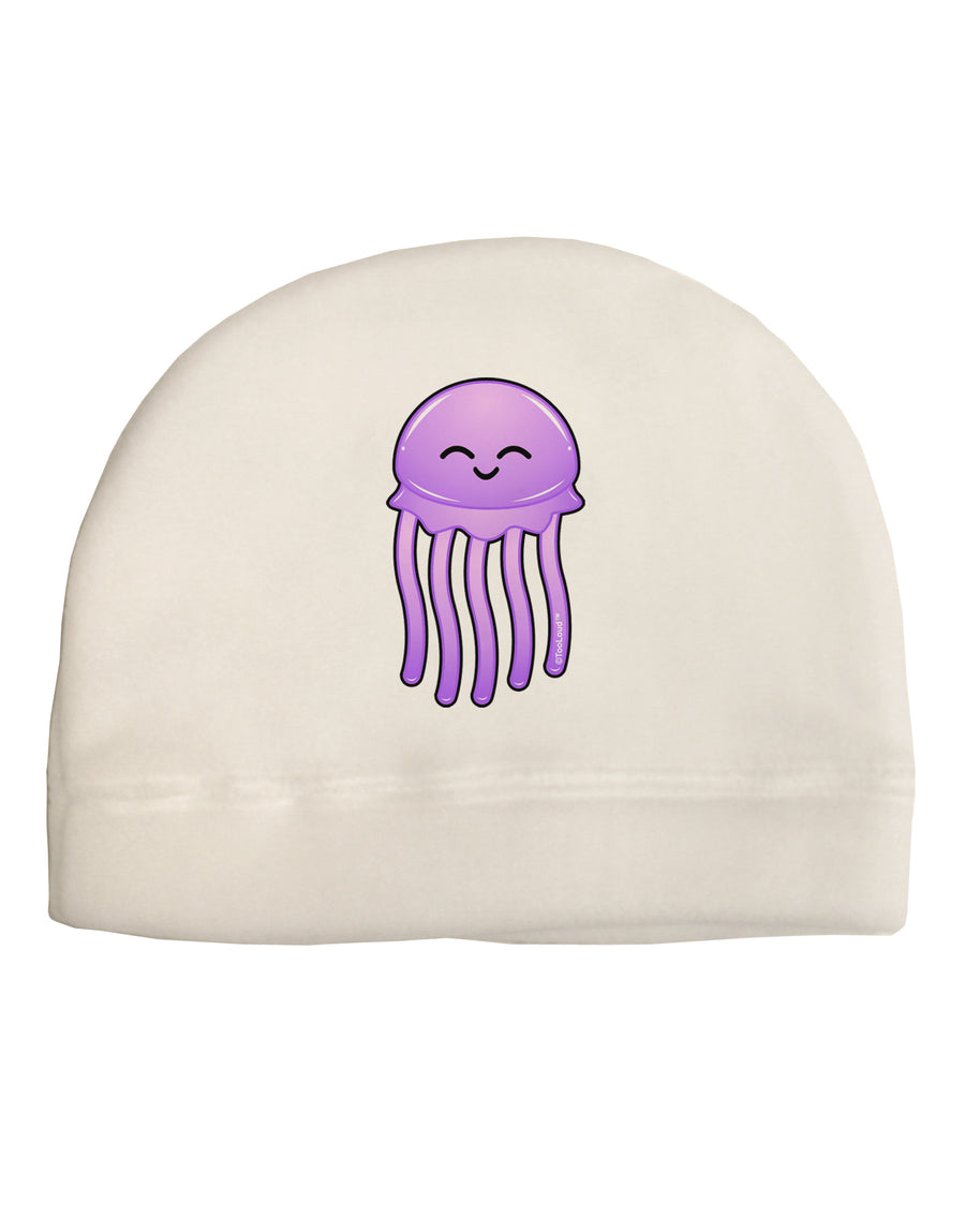 Cute Jellyfish Adult Fleece Beanie Cap Hat by TooLoud-Beanie-TooLoud-White-One-Size-Fits-Most-Davson Sales