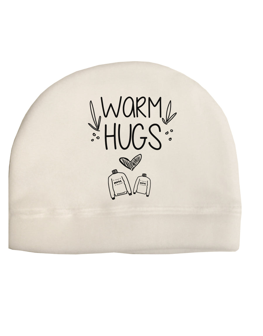 Warm Hugs Child Fleece Beanie Cap Hat-Beanie-TooLoud-White-One-Size-Fits-Most-Davson Sales