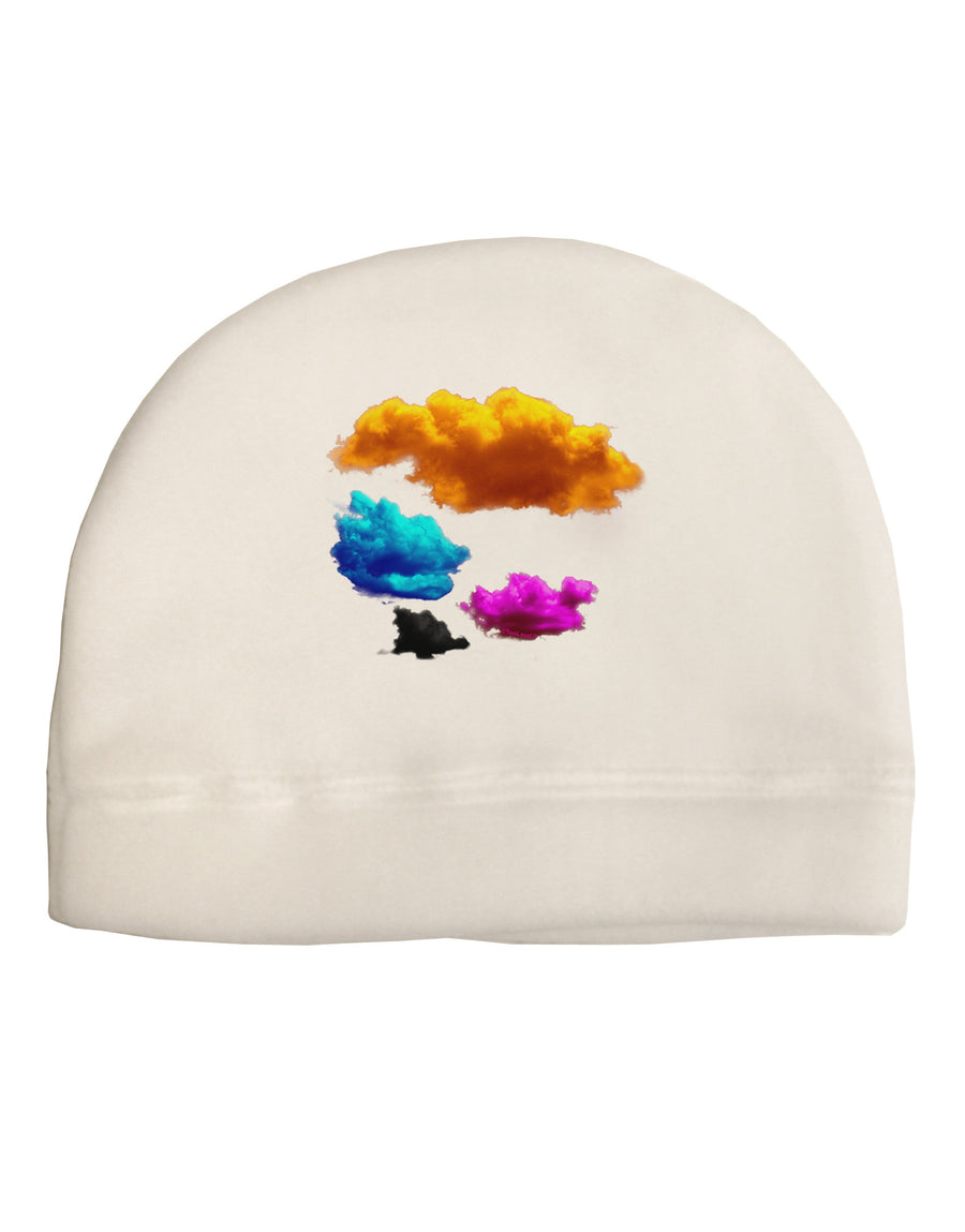 CMYK Clouds Adult Fleece Beanie Cap Hat-Beanie-TooLoud-White-One-Size-Fits-Most-Davson Sales