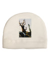 CO Mountain Scenery Watercolor Child Fleece Beanie Cap Hat-Beanie-TooLoud-White-One-Size-Fits-Most-Davson Sales