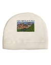 Colorado Mountains Forrest Text Adult Fleece Beanie Cap Hat-Beanie-TooLoud-White-One-Size-Fits-Most-Davson Sales