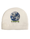 Planet Earth Text Child Fleece Beanie Cap Hat