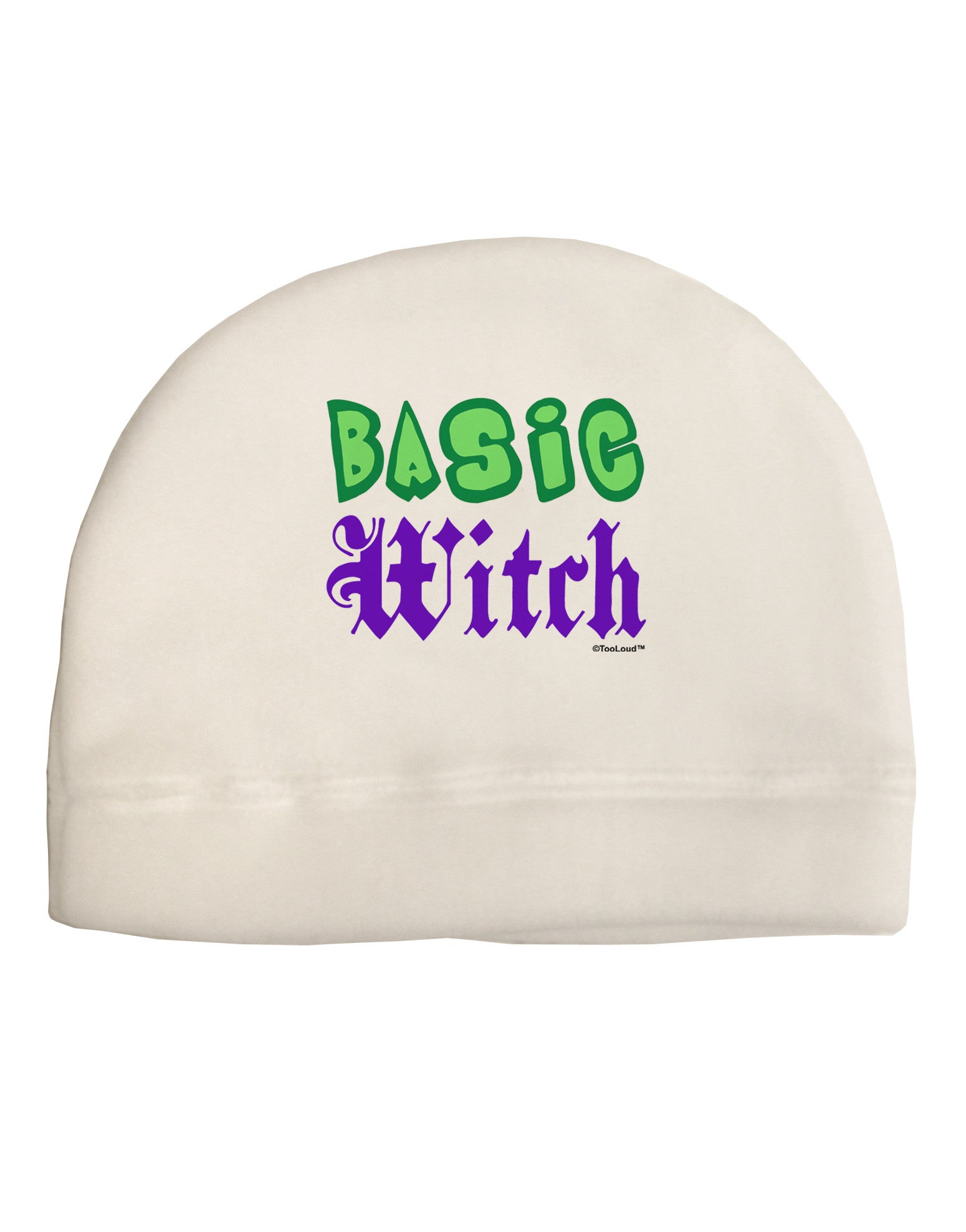 Basic Witch Color Green Child Fleece Beanie Cap Hat-Beanie-TooLoud-White-One-Size-Fits-Most-Davson Sales