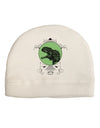 Jurassic Dinosaur Face Adult Fleece Beanie Cap Hat by TooLoud-Beanie-TooLoud-White-One-Size-Fits-Most-Davson Sales