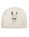 Scary Face Bunny White Adult Fleece Beanie Cap Hat-Beanie-TooLoud-White-One-Size-Fits-Most-Davson Sales