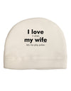 I Love My Wife - Poker Adult Fleece Beanie Cap Hat-Beanie-TooLoud-White-One-Size-Fits-Most-Davson Sales