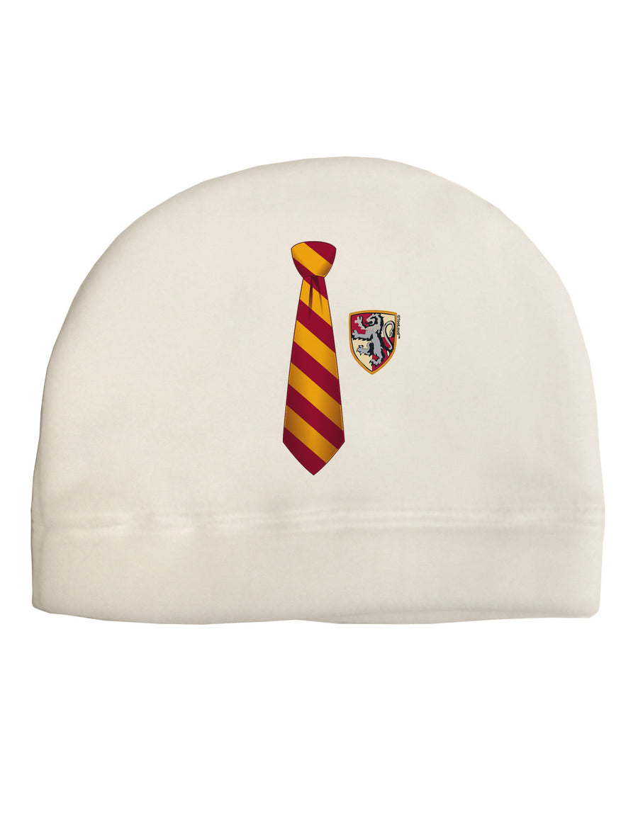 Wizard Tie Red and Yellow Child Fleece Beanie Cap Hat-Beanie-TooLoud-White-One-Size-Fits-Most-Davson Sales