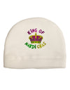King Of Mardi Gras Adult Fleece Beanie Cap Hat-Beanie-TooLoud-White-One-Size-Fits-Most-Davson Sales
