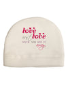 Love Isn't Love Until You Give It Away - Color Adult Fleece Beanie Cap Hat-Beanie-TooLoud-White-One-Size-Fits-Most-Davson Sales