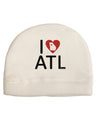 I Heart Atlanta Child Fleece Beanie Cap Hat-Beanie-TooLoud-White-One-Size-Fits-Most-Davson Sales