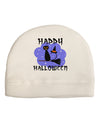 Witch Cat Adult Fleece Beanie Cap Hat-Beanie-TooLoud-White-One-Size-Fits-Most-Davson Sales