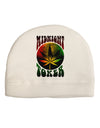 Midnight Toker Marijuana Adult Fleece Beanie Cap Hat-Beanie-TooLoud-White-One-Size-Fits-Most-Davson Sales