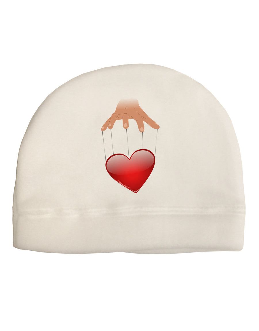 Heart on Puppet Strings Child Fleece Beanie Cap Hat-Beanie-TooLoud-White-One-Size-Fits-Most-Davson Sales