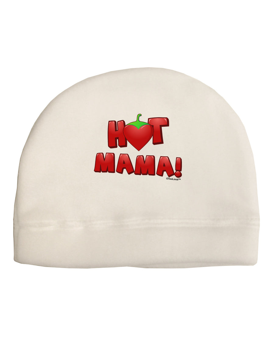 Hot Mama Chili Heart Adult Fleece Beanie Cap Hat-Beanie-TooLoud-White-One-Size-Fits-Most-Davson Sales