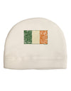 Distressed Irish Flag - Flag of Ireland Adult Fleece Beanie Cap Hat-Beanie-TooLoud-White-One-Size-Fits-Most-Davson Sales