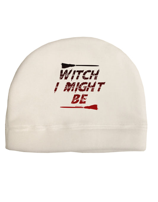 Witch I Might Be Adult Fleece Beanie Cap Hat by TooLoud-Beanie-TooLoud-White-One-Size-Fits-Most-Davson Sales