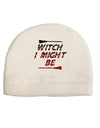 Witch I Might Be Adult Fleece Beanie Cap Hat by TooLoud-Beanie-TooLoud-White-One-Size-Fits-Most-Davson Sales