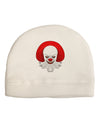 Scary Clown Watercolor Child Fleece Beanie Cap Hat-Beanie-TooLoud-White-One-Size-Fits-Most-Davson Sales