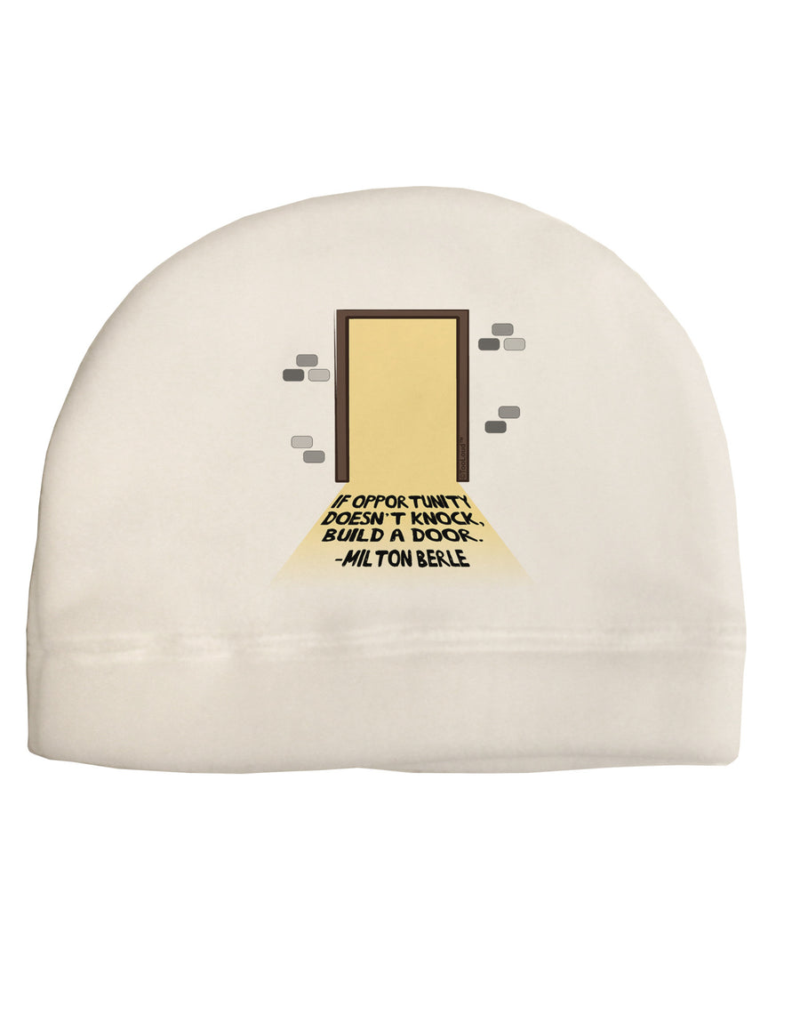 Build A Door Adult Fleece Beanie Cap Hat-Beanie-TooLoud-White-One-Size-Fits-Most-Davson Sales