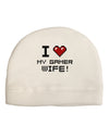 I Heart My Gamer Wife Child Fleece Beanie Cap Hat-Beanie-TooLoud-White-One-Size-Fits-Most-Davson Sales